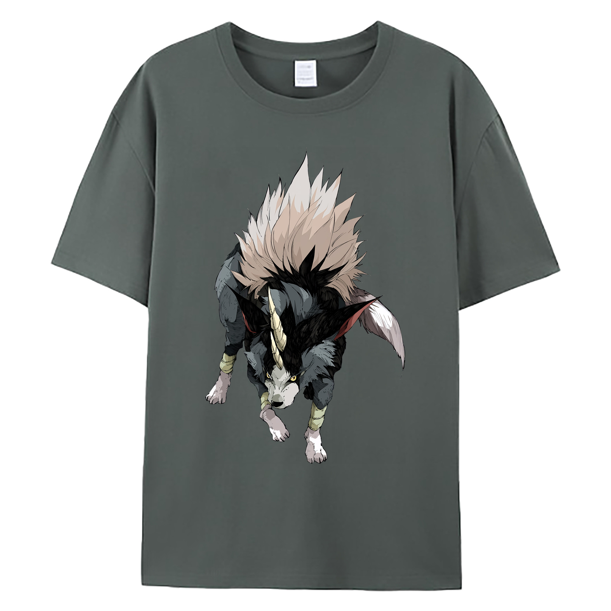 （画像用） 転スラ Regarding Reincarnated to Slime 綿100％ メンズ半袖Tシャツ｜肌触りやわらか＆通気性